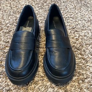 Black loafers